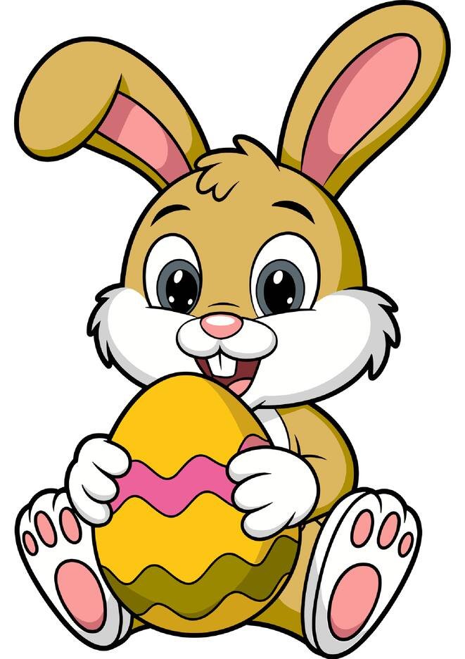 molde coelho de páscoa grande para alfabetização página 1